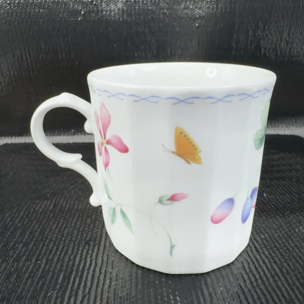 MIKASA Maxima‎ Super Strong Fine China Sorrento Coffee Mug Cup Set 2 Mugs Cups